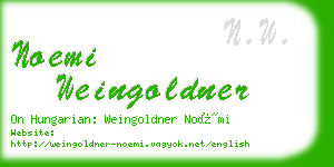 noemi weingoldner business card